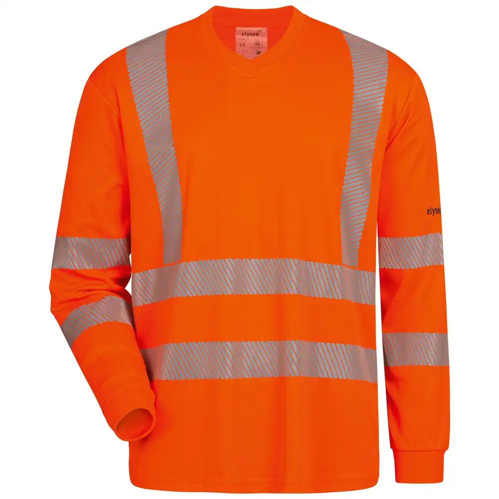 Warnschutz Langarmshirt UV-Schutznature in Orange, L - Thumbnail 1