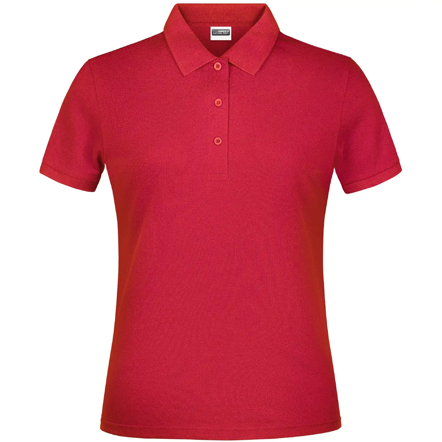 Damen Basic Polo Lady in red, L - Bild 1
