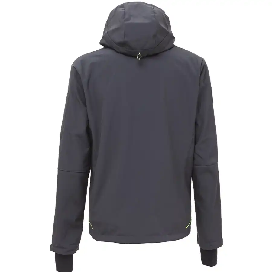Softshelljacke "SPACE" Performance in asphalt grey/green, L - Thumbnail 2