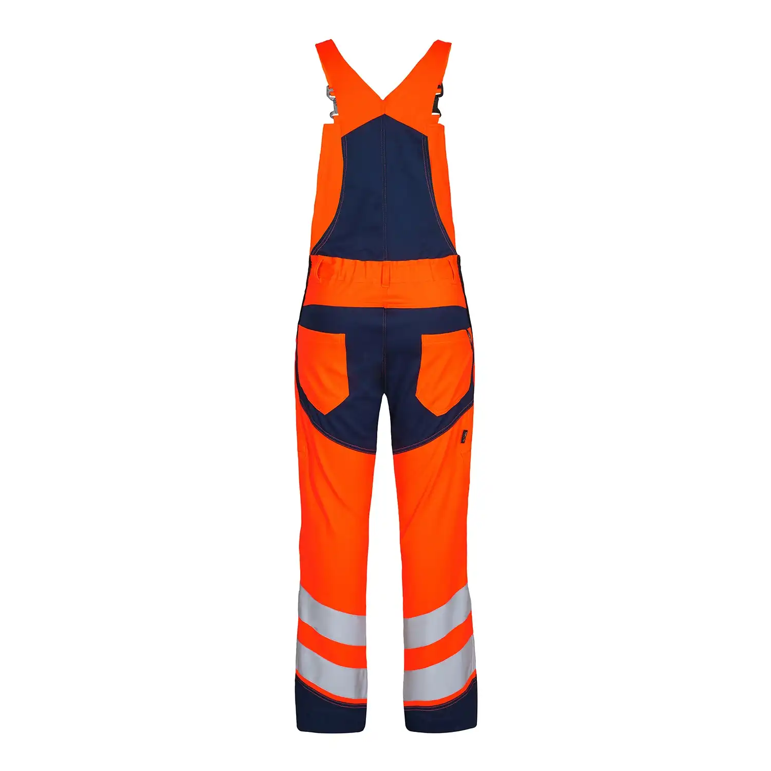 Warnschutz Stretch Latzhose "3544-314" Safety Kl. 2 in orange/marine, 54 - Thumbnail 2