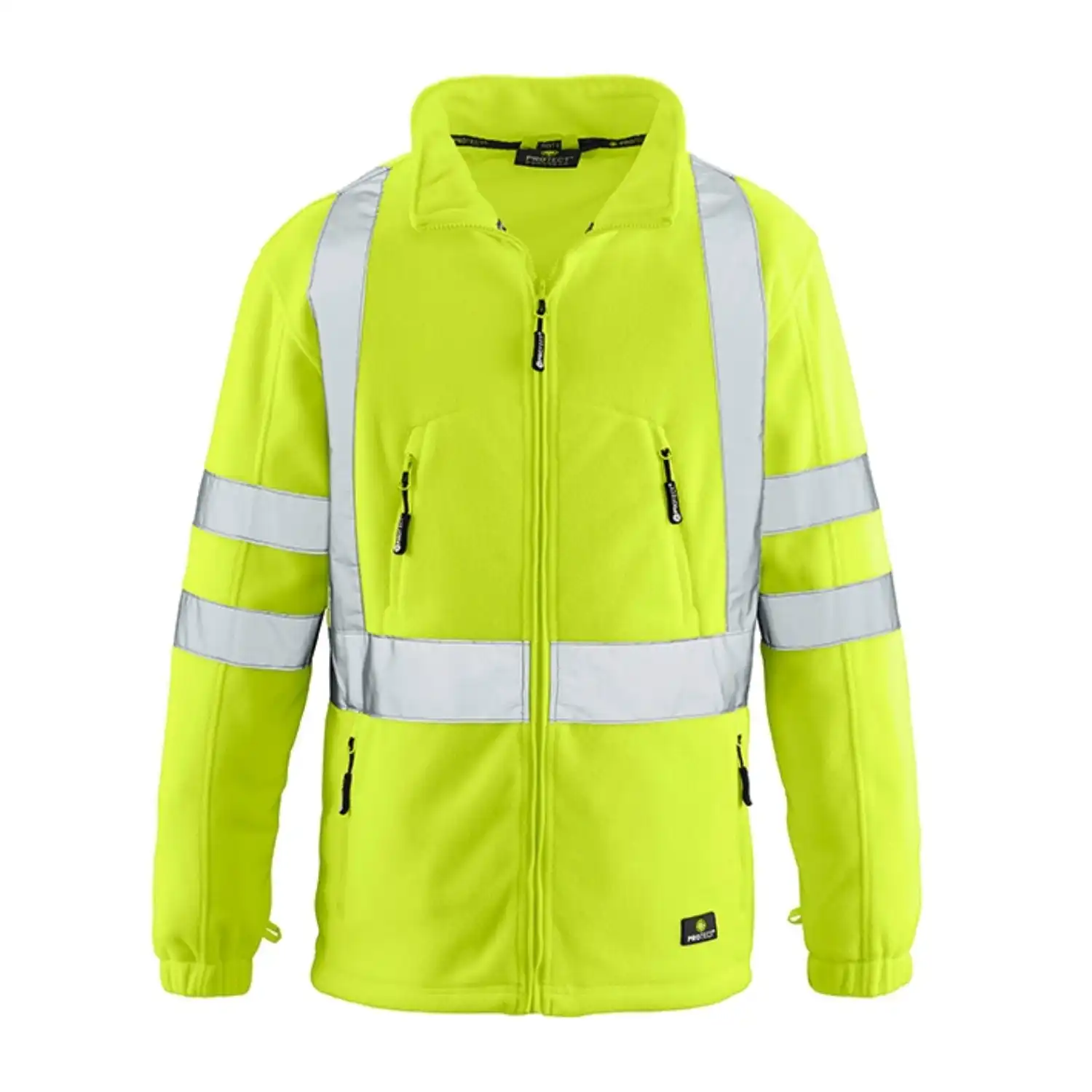 Warnschutz Fleecejacke "SEATTLE" - 4PROTECT® in gelb, M - Thumbnail 1
