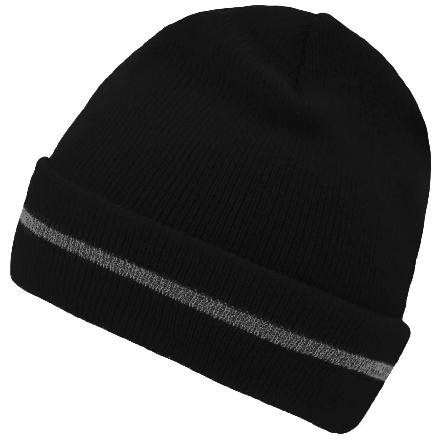 Reflective Beanie "MB7141" in black/silver - Bild 1