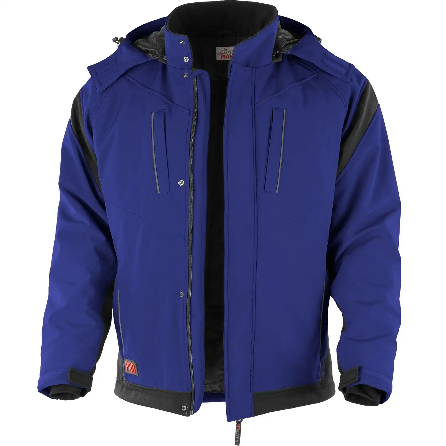 Winter Softshelljacke "PRO" in kornblau/schwarz, M - Bild 1