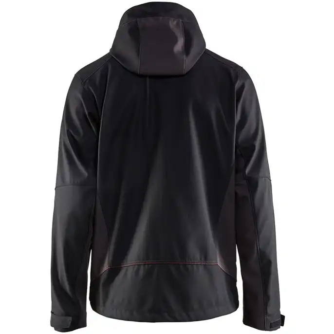 Softshelljacke "4753" in schwarz/rot, 3XL - Thumbnail 2