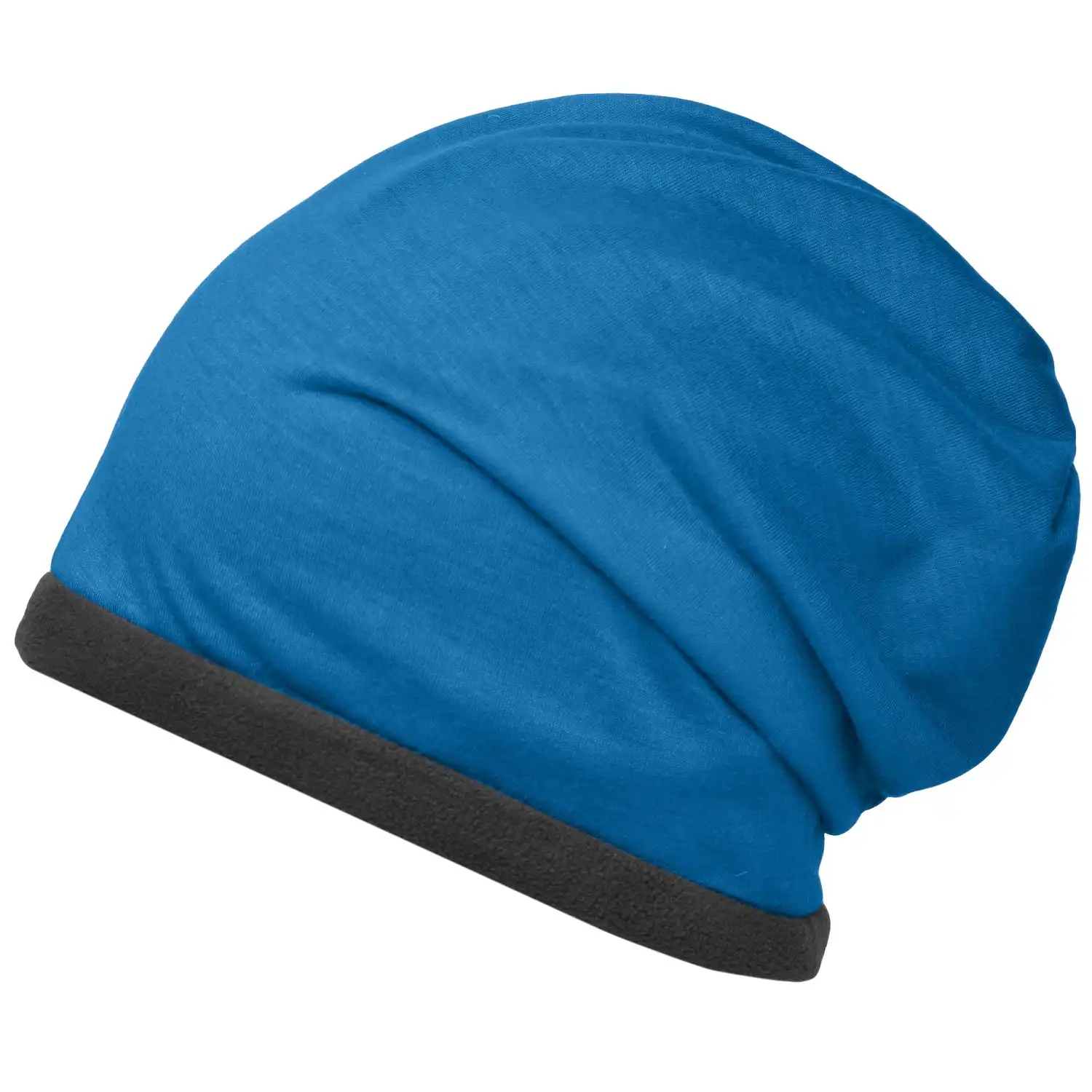 Fleece Beanie "MB7131" in bright-blue/carbon - Bild 1