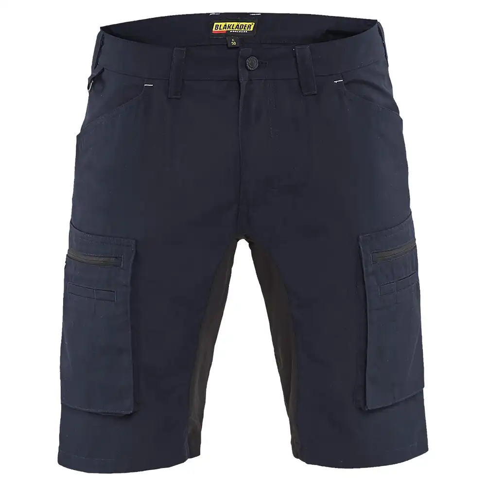 Stretch Service-Shorts "1449" in Dunkelmarine/Schwarz, C50 - Thumbnail 1