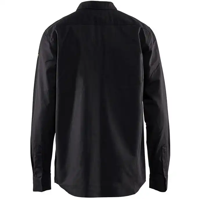 Flammschutz Arbeitshemd "3226" in schwarz, L - Thumbnail 2