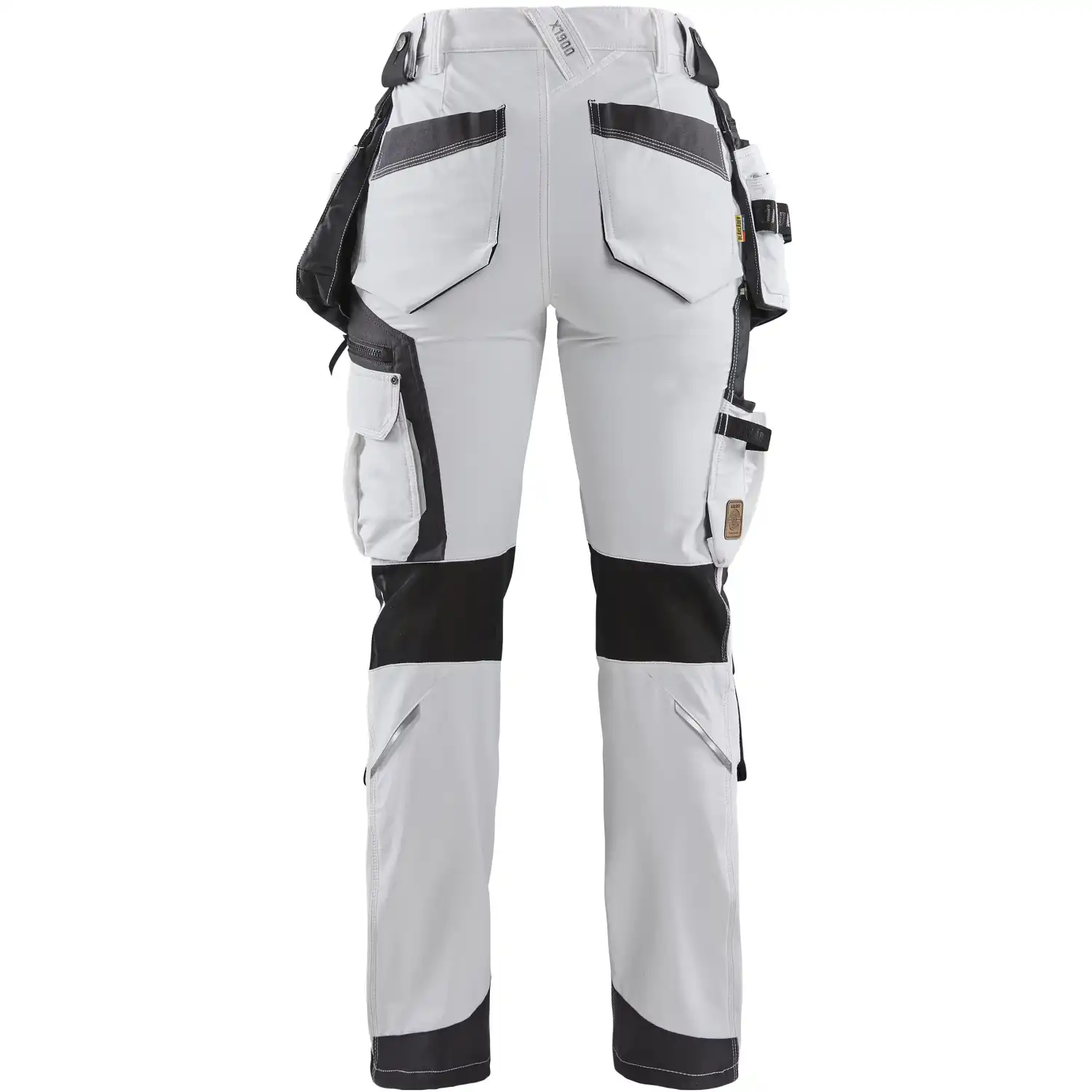 Damen Stretch Malerhose "7179" weiß/dunkelgrau in C38 - Thumbnail 2