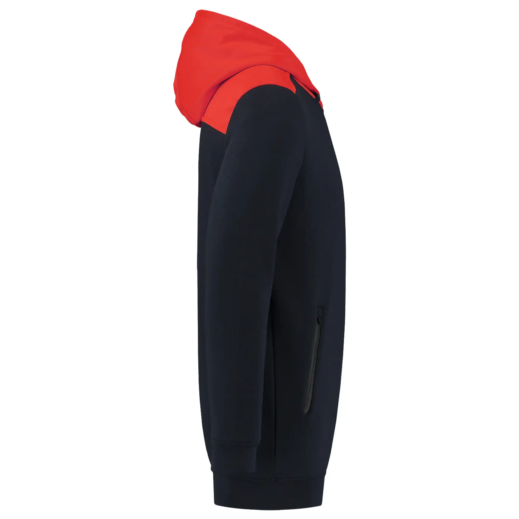 Kapuzen-Sweatshirt "303005" Safety in XS, ink/red - Thumbnail 4