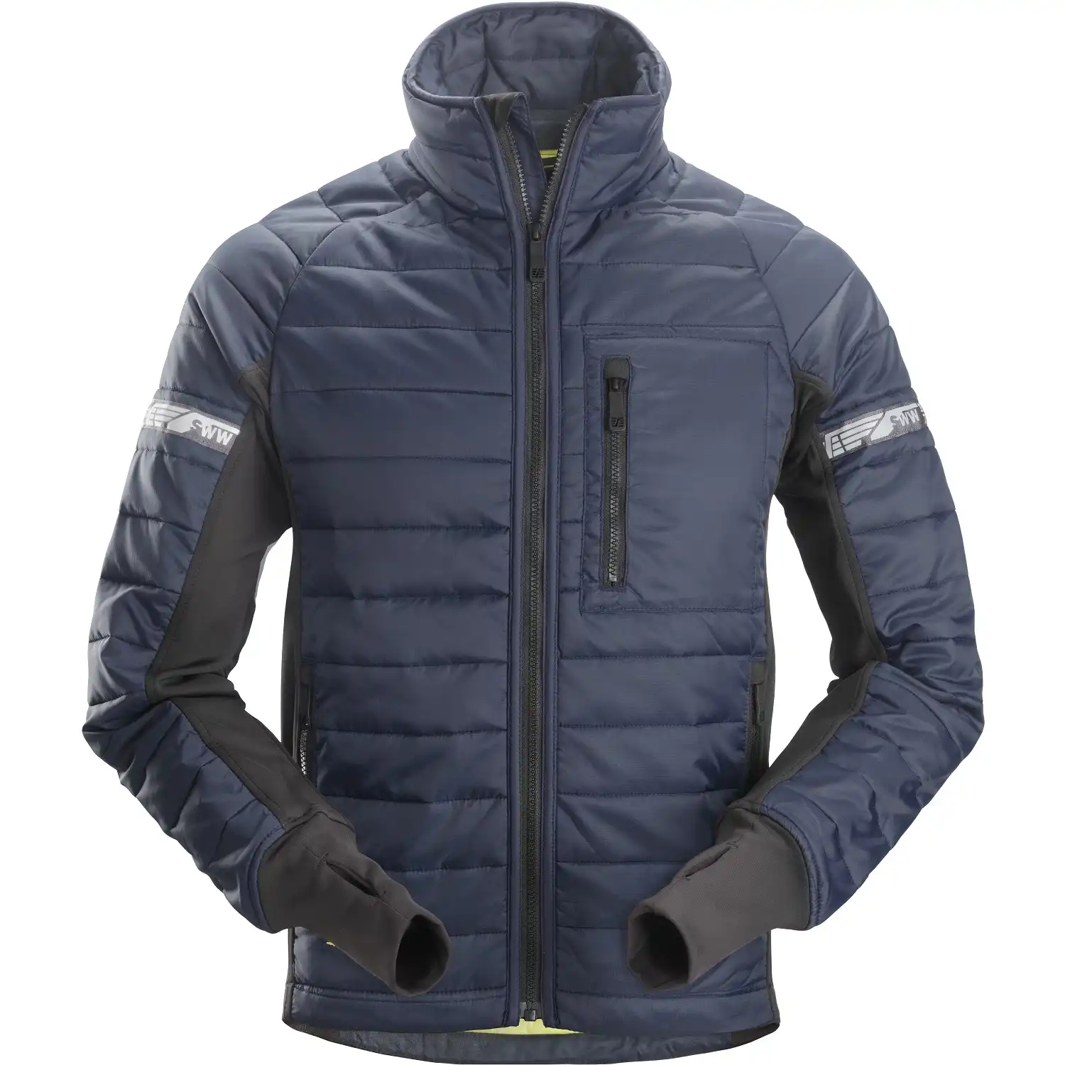 Steppjacke 37.5® "8101" AllroundWork in marine/schwarz, L - Thumbnail 1