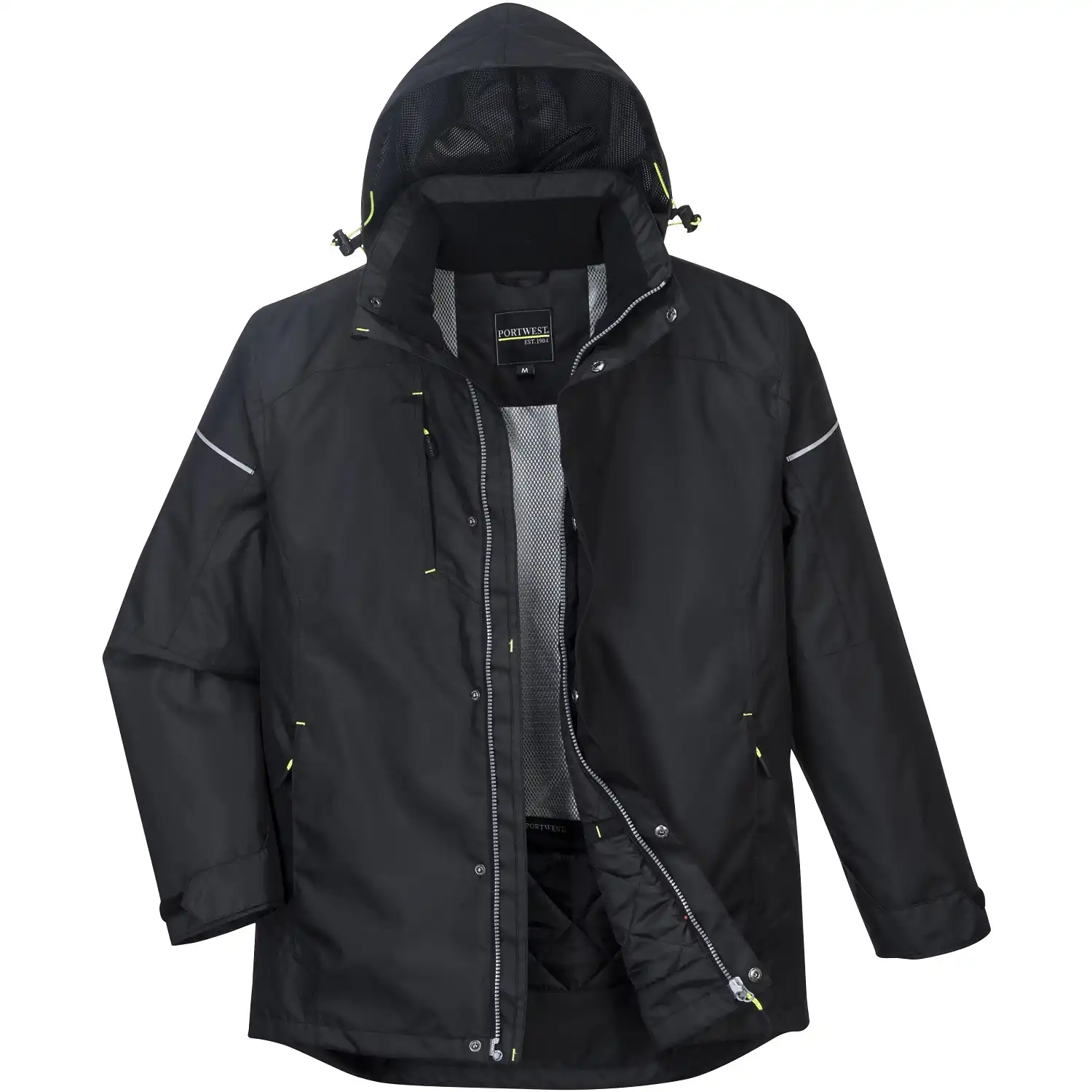 Winterjacke "PW362" PW3 schwarz in 3XL - Thumbnail 3