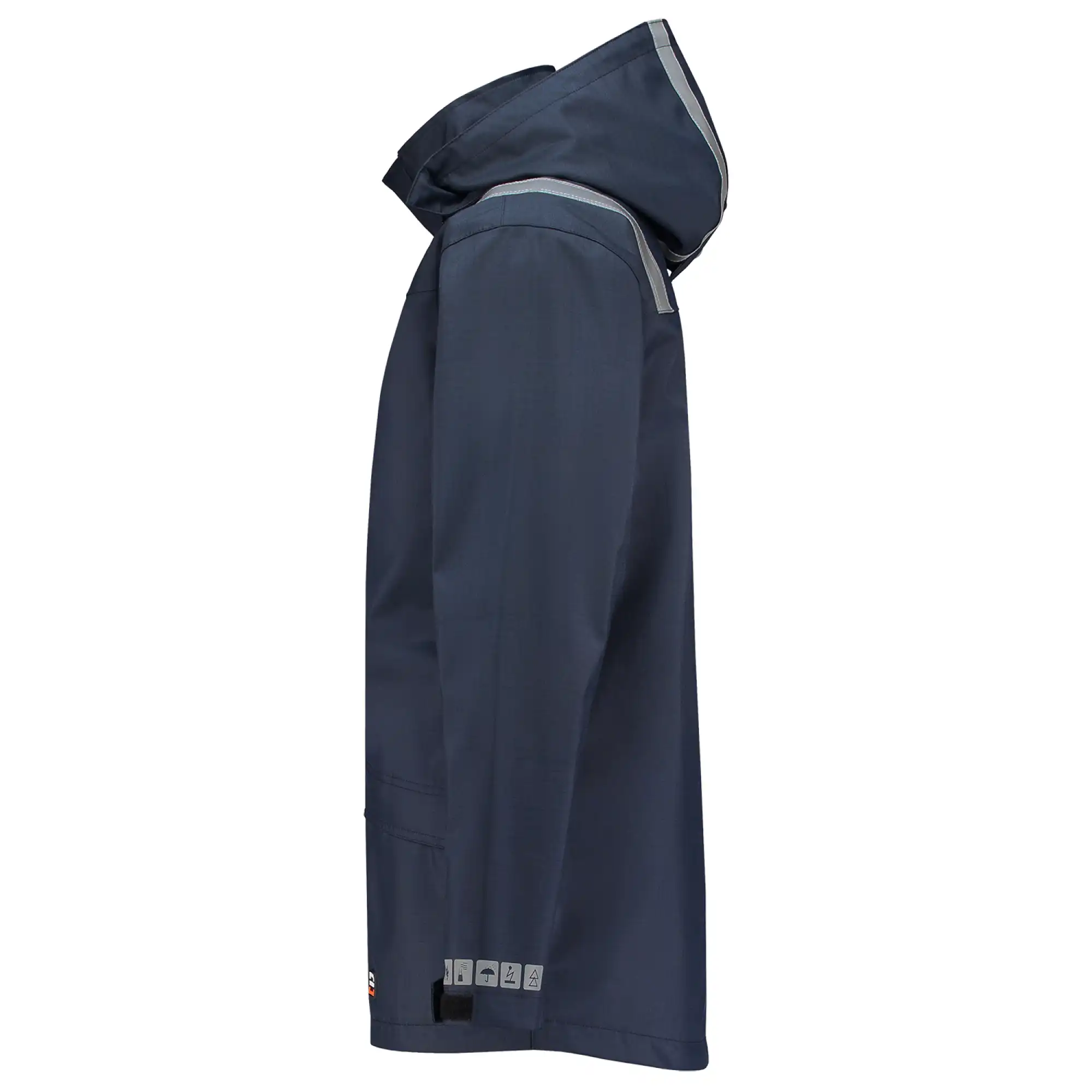 Multinorm Regenparka "403010" Safety ink in 3XL - Thumbnail 3