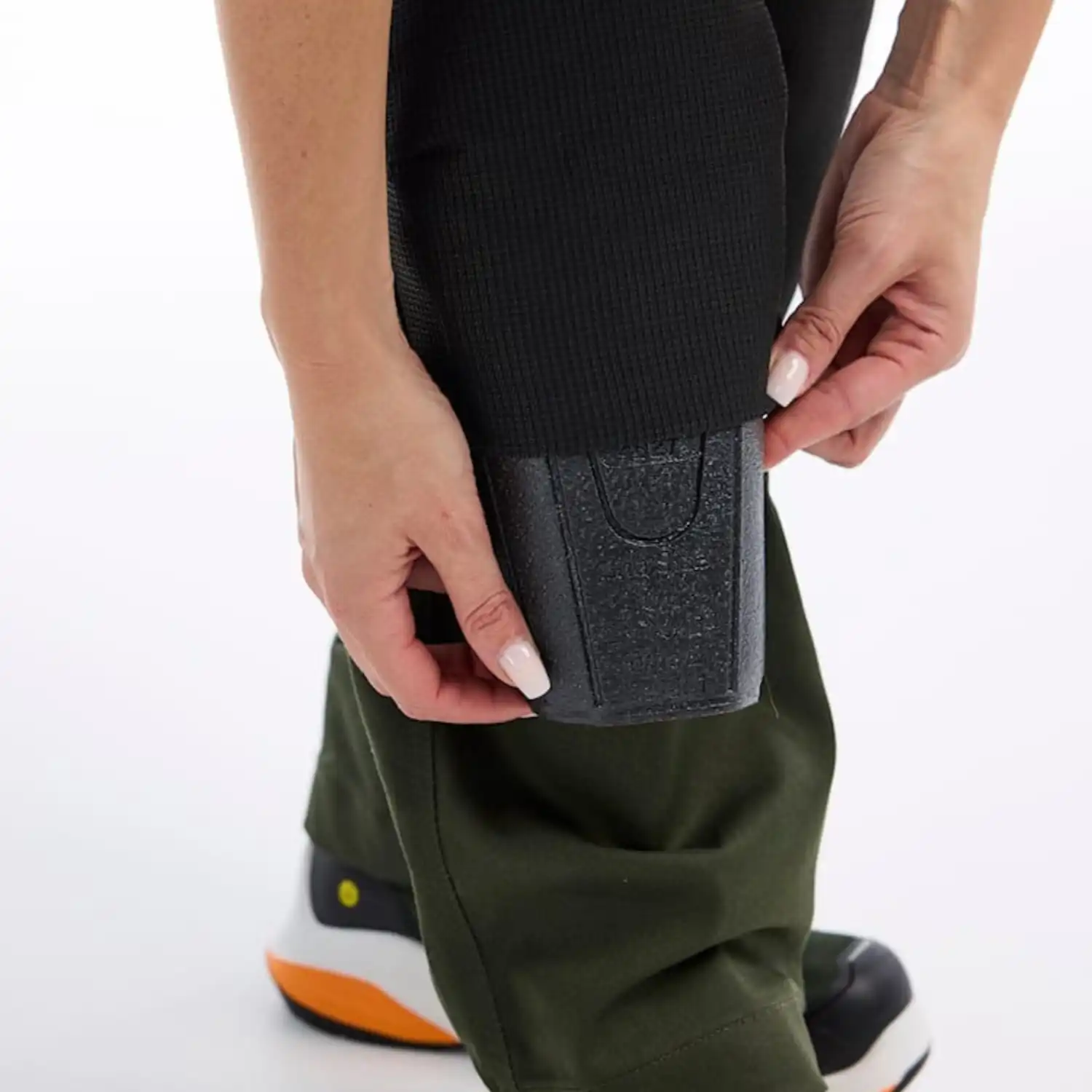 Damen Arbeitshose Stretch 7170 in waldgrün/schwarz, C50 - Thumbnail 6