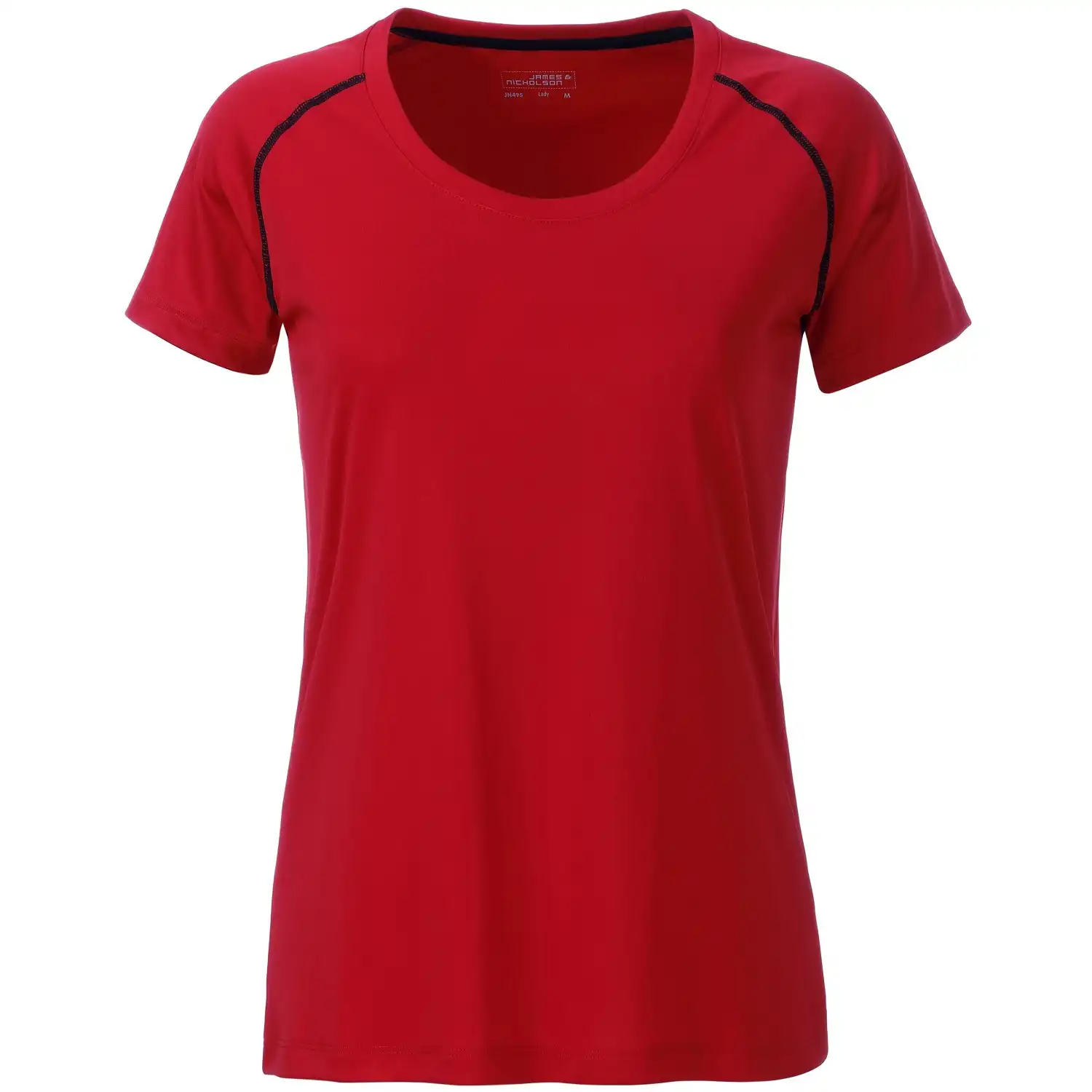 Damen Funktions-Tshirt "JN495" in red/black, L - Bild 1