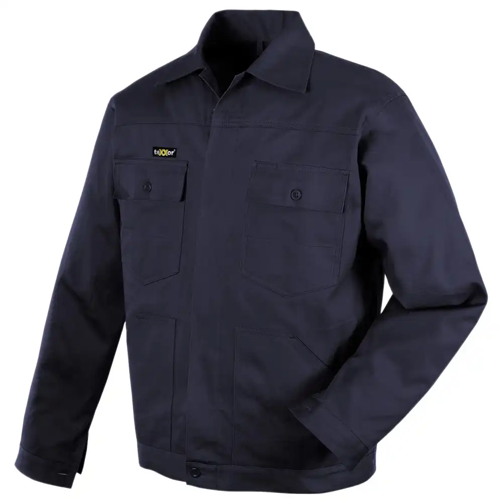 Bundjacke "BASIC" Baumwolle 290g/m² in marine, XL - Bild 1