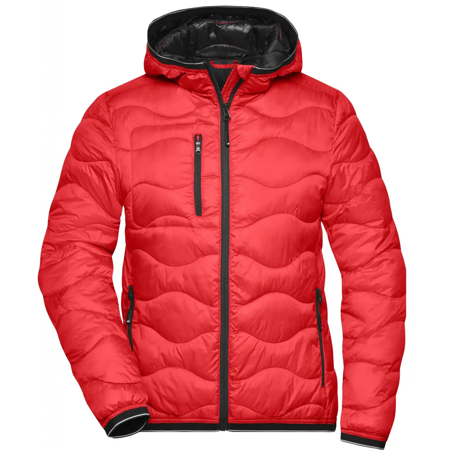 Damen Steppjacke "JN1155"-Daiber in red/black, L - Thumbnail 1