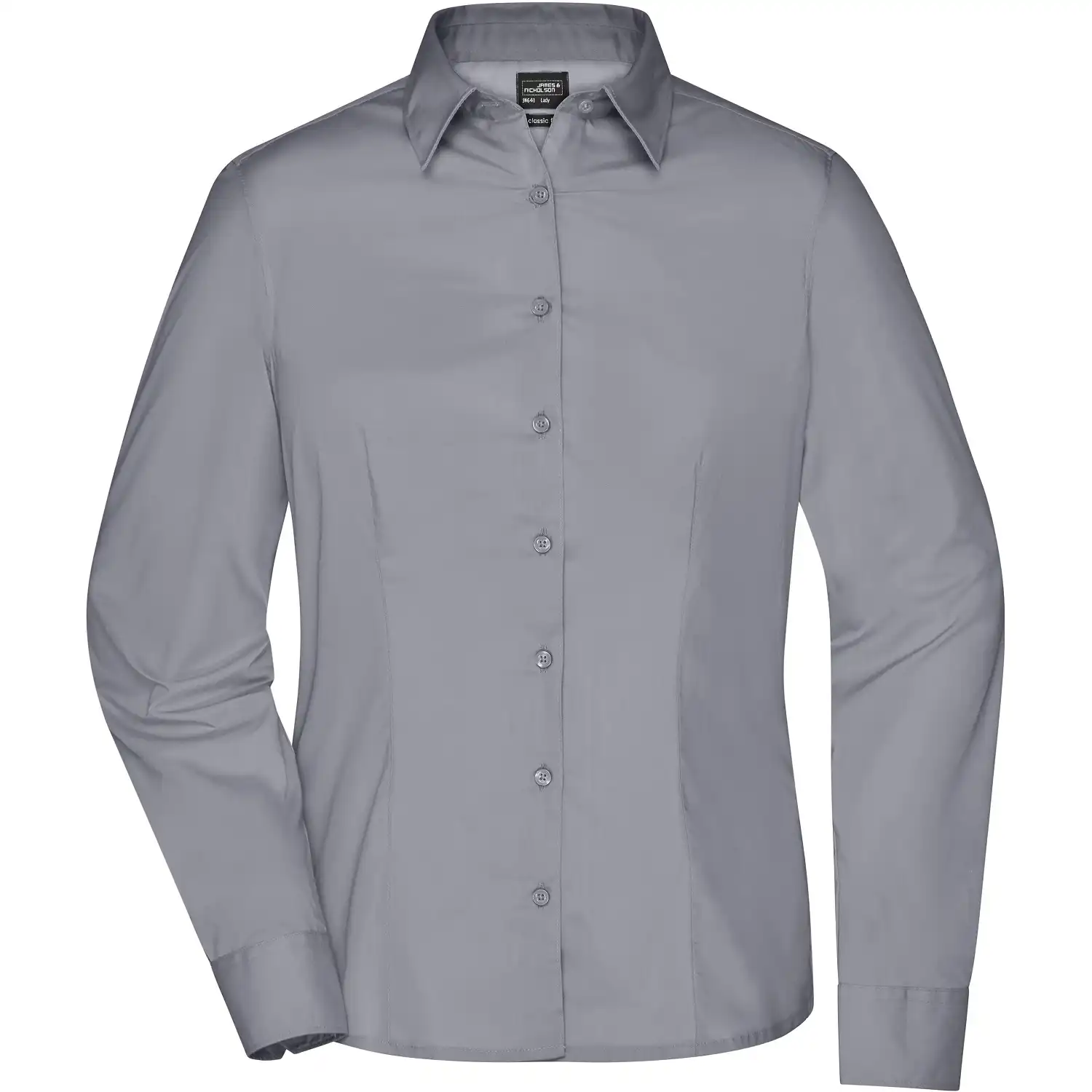 Damen Business Bluse "JN641" in steel, 3XL - Thumbnail 1