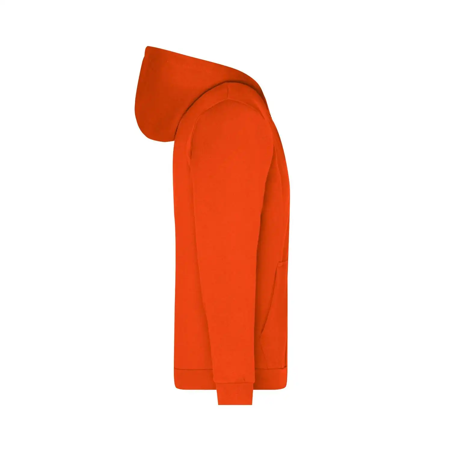 Men's Promo Zip Hoody in Orange, L - Thumbnail 3