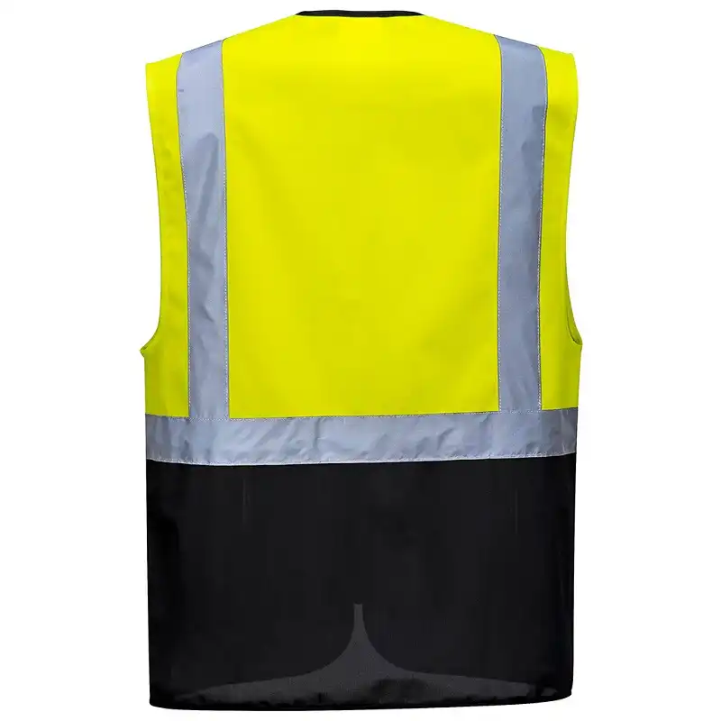 Warnweste Executive "WARSCHAU" Kl. 1 in gelb/schwarz, L - Thumbnail 2