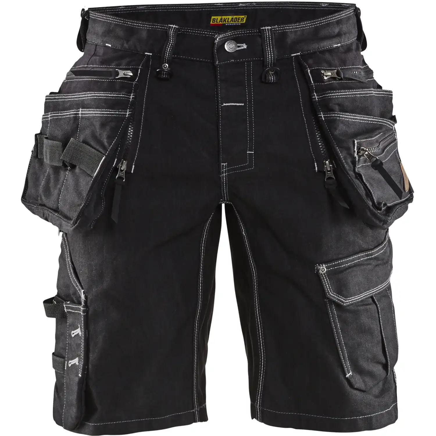 Stretch Handwerker Jeans-Shorts "X1900" in schwarz, C44 - Thumbnail 1