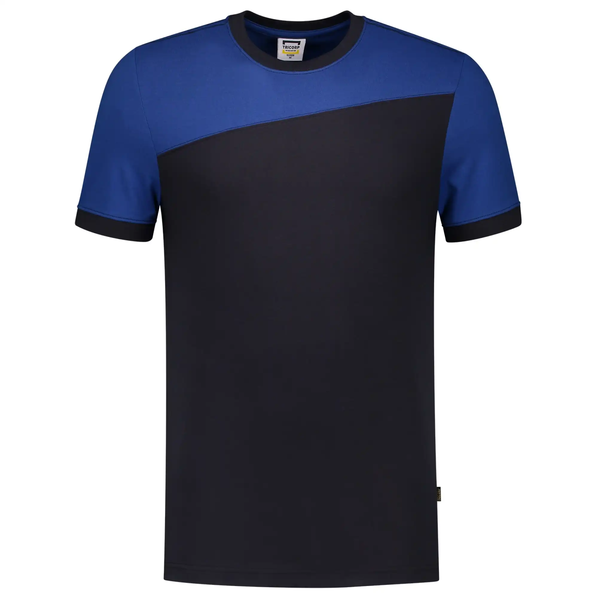 T-Shirt Bicolor "102006" Workwear in XS, navy/royal blue - Thumbnail 1