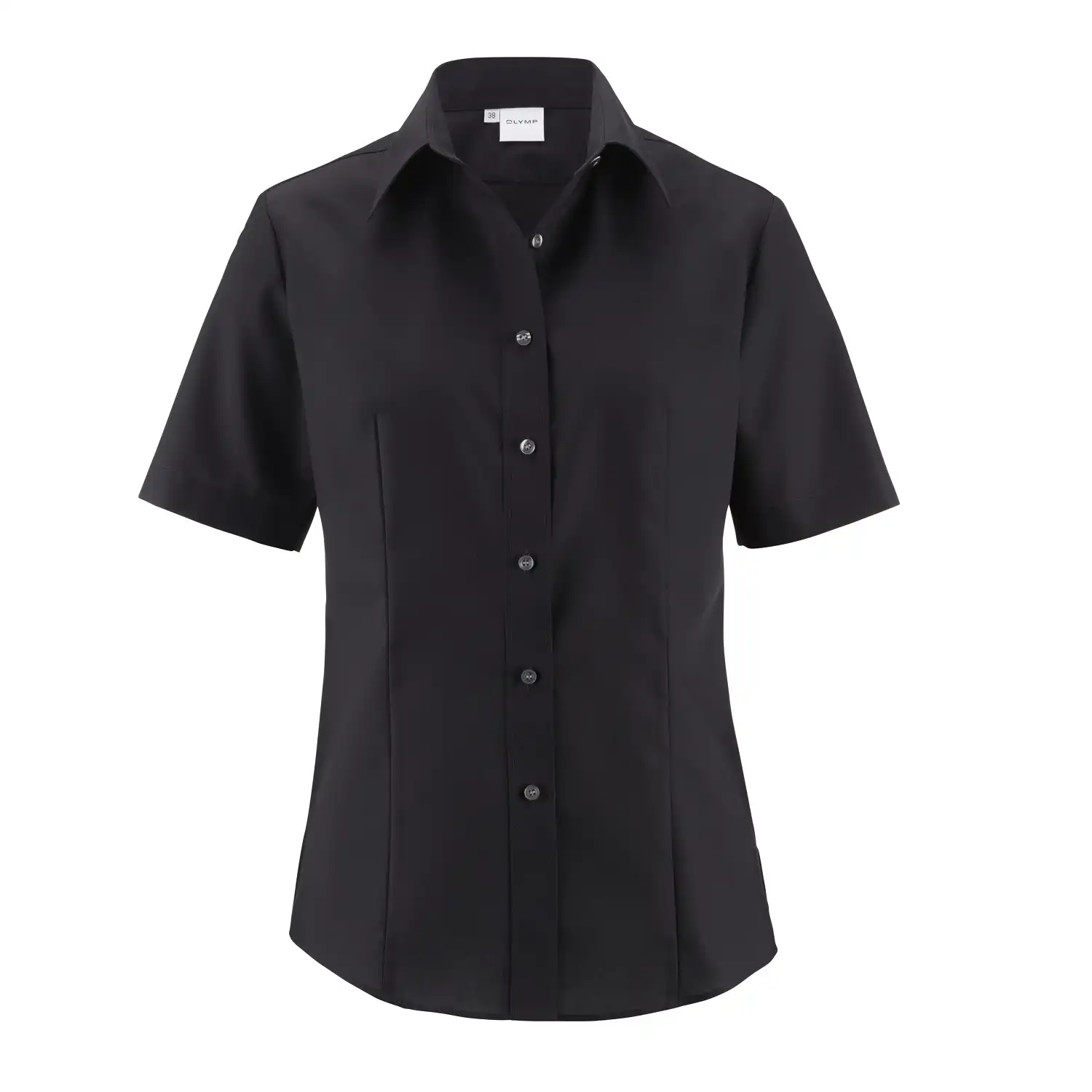 Bluse "TENDENZ Modell 12" kurzarm schwarz in 44 - Thumbnail 1