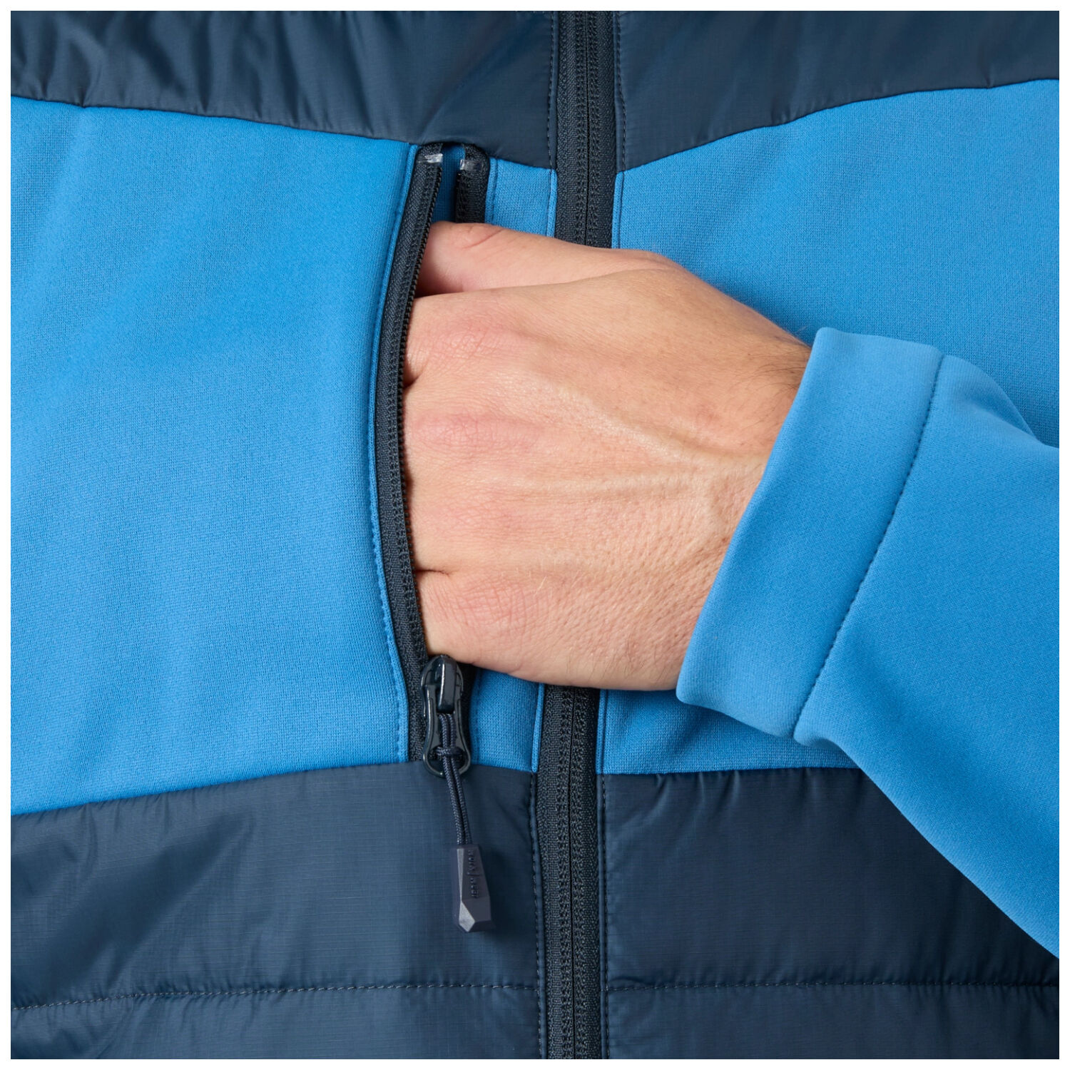 Hybridjacke "OXFORD" in steinblau, XS - Thumbnail 3