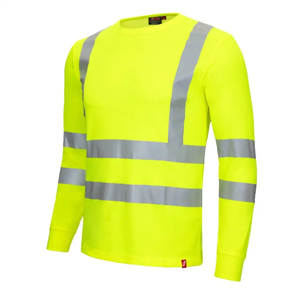 Warnschutz Langarmshirt Kl. 3 "MOTION TEX VIZ" UV-Schutz in gelb, L - Thumbnail 1