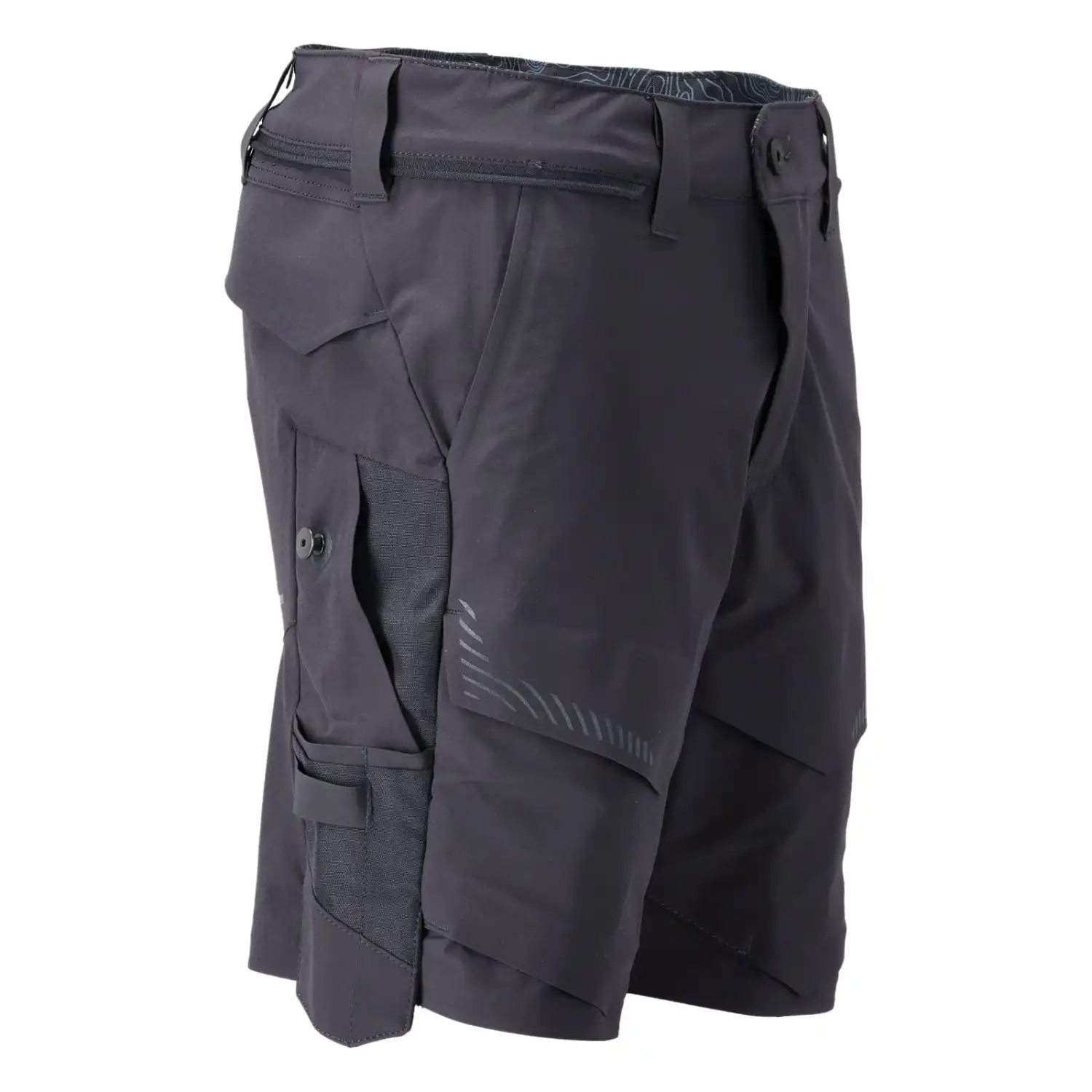 Stretch-Shorts "22149-605" Customized in schwarzblau, 24C54 - Thumbnail 4