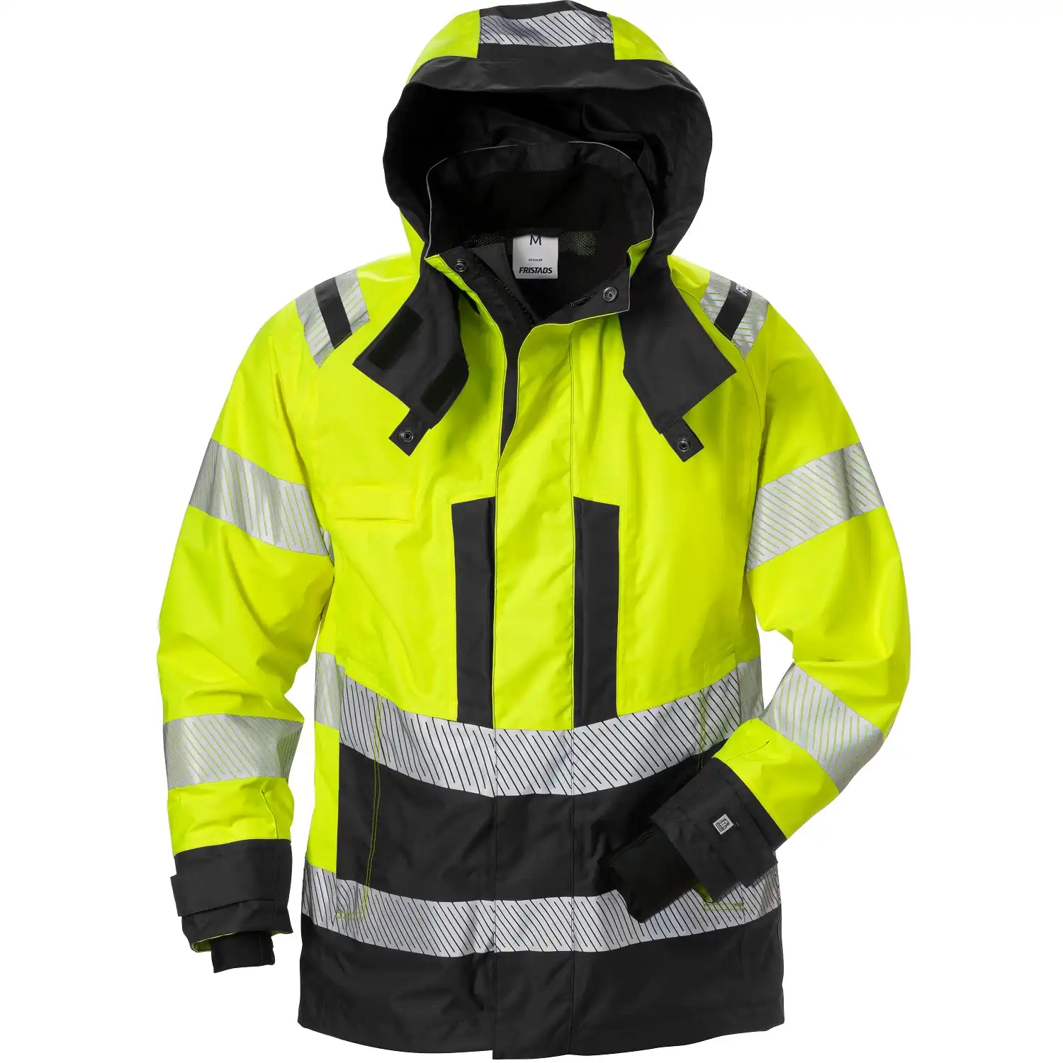 Damen Warnschutz Regenjacke "4518 GTT" in gelb/schwarz, XS - Thumbnail 1