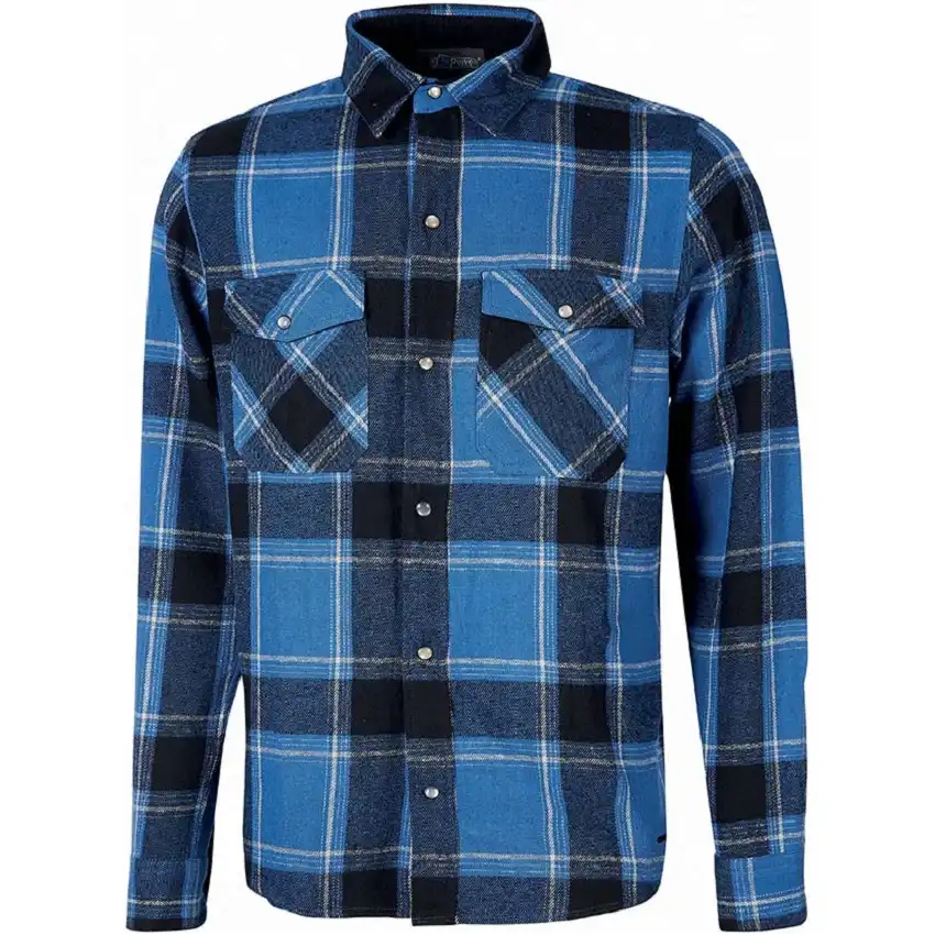 Flanellhemd "CEDAR" Exciting in westlake blue, 4XL (DE size: 3XL) - Bild 1