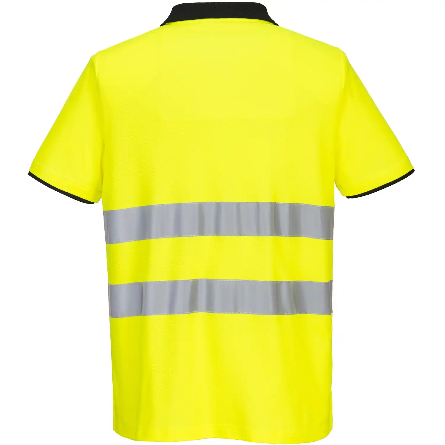 Warnschutz Polo-Shirt "PW212" PW2 in gelb/schwarz, L - Thumbnail 2