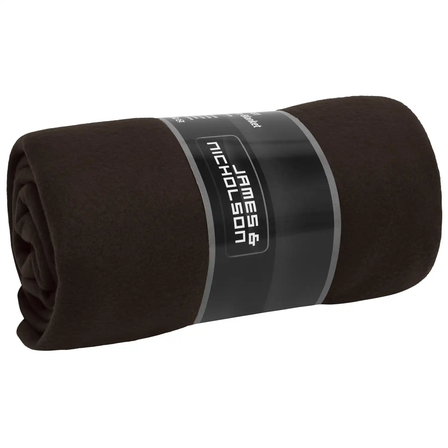 Fleecedecke "JN1901" 130x170 cm in brown/natural - Thumbnail 1