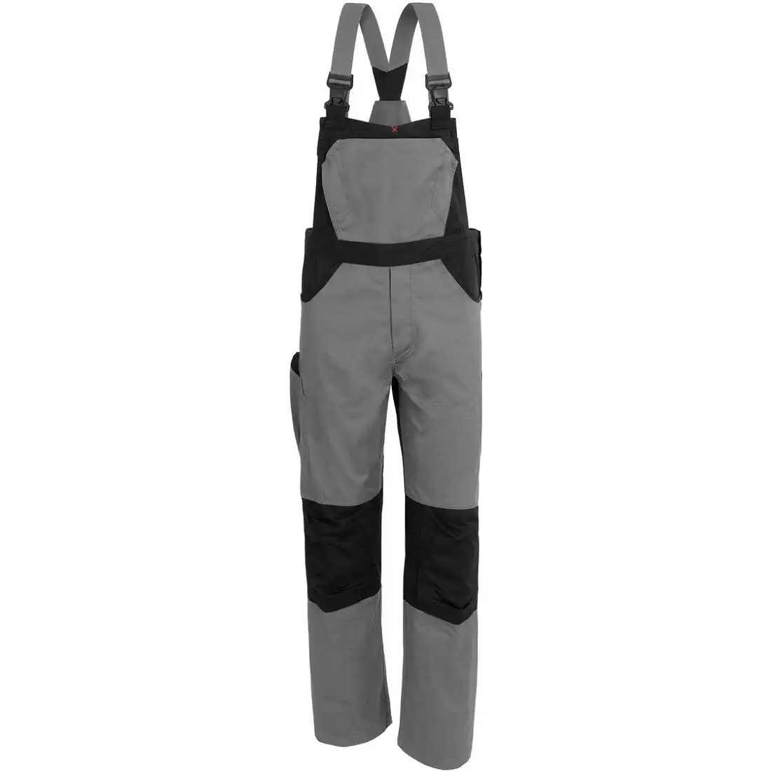 Latzhose "61937QX" X-Serie in grau/schwarz, 66 - Thumbnail 1