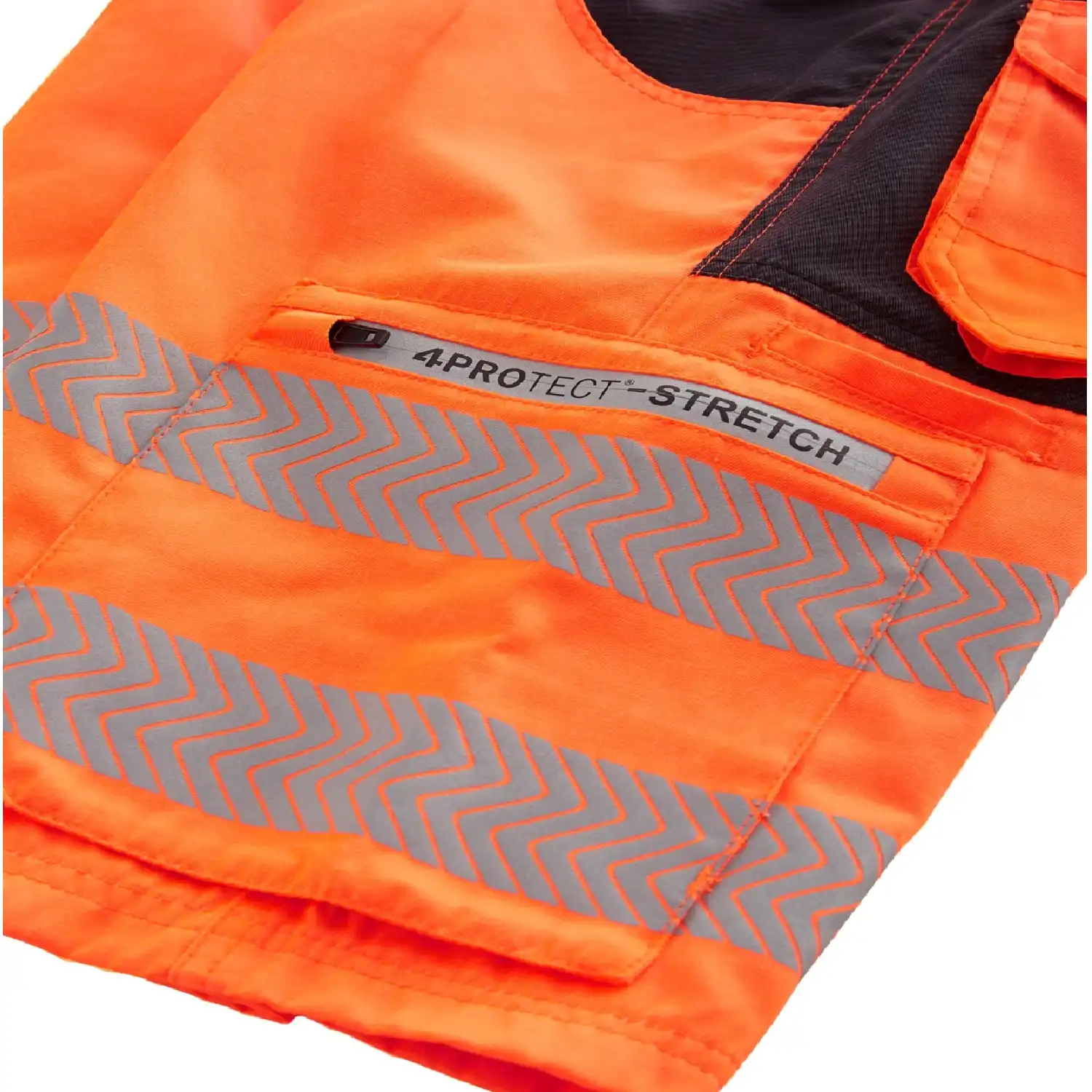 Warnschutz Shorts "PATERSON" in Orange, L - Thumbnail 3