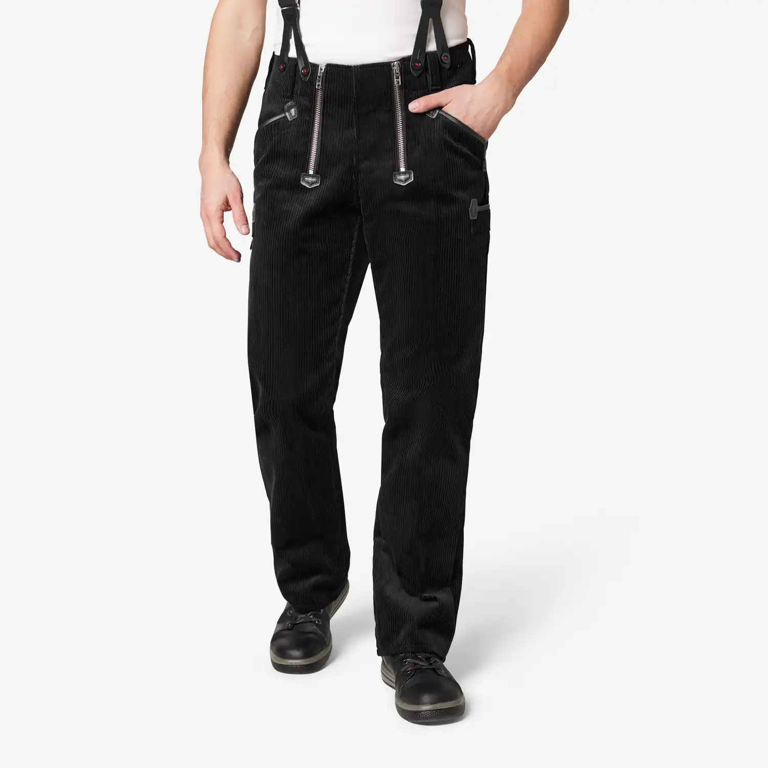 Zunfthose Trenkercord mit hohem Bund "KARL-HEINZ" schwarz in 54 - Thumbnail 2