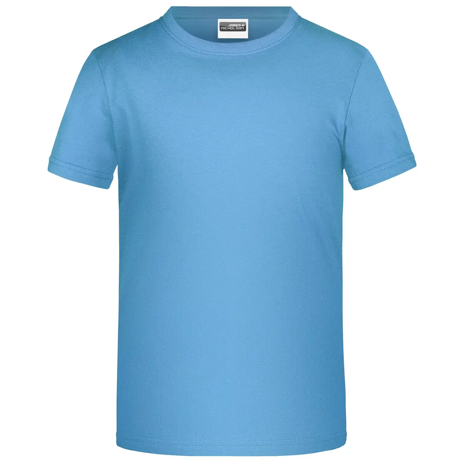 Kinder Basic T-Shirt Jungen "JN745" in sky-blue, XXL - Bild 1