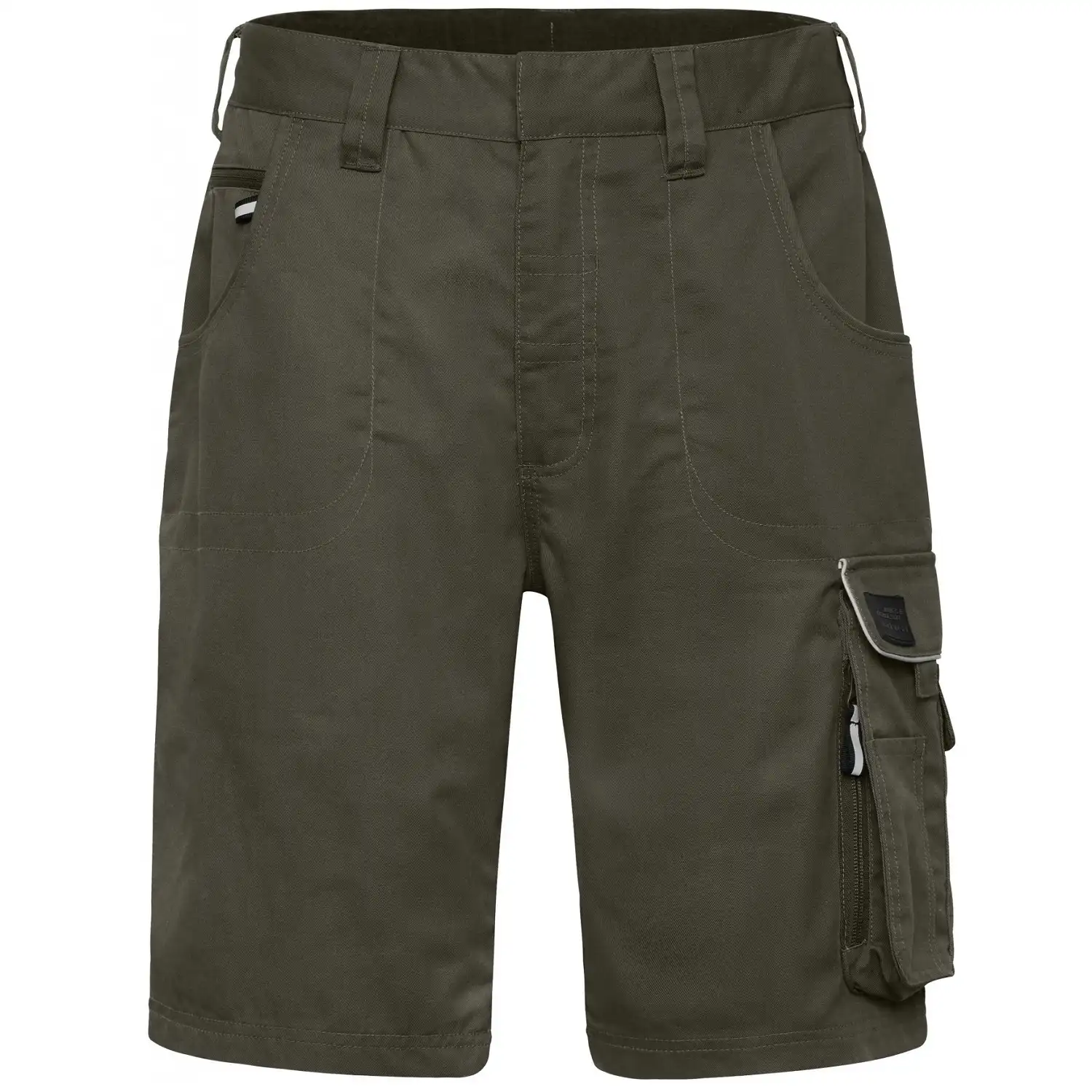 Funktionelle Arbeitsshorts "JN880" in olive, 46 - Bild 1