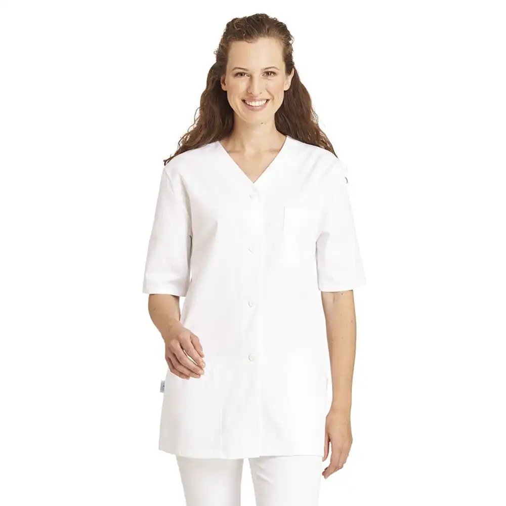 Hosenkasack Halbarm "08/448" in 36, Weiß - Thumbnail 1