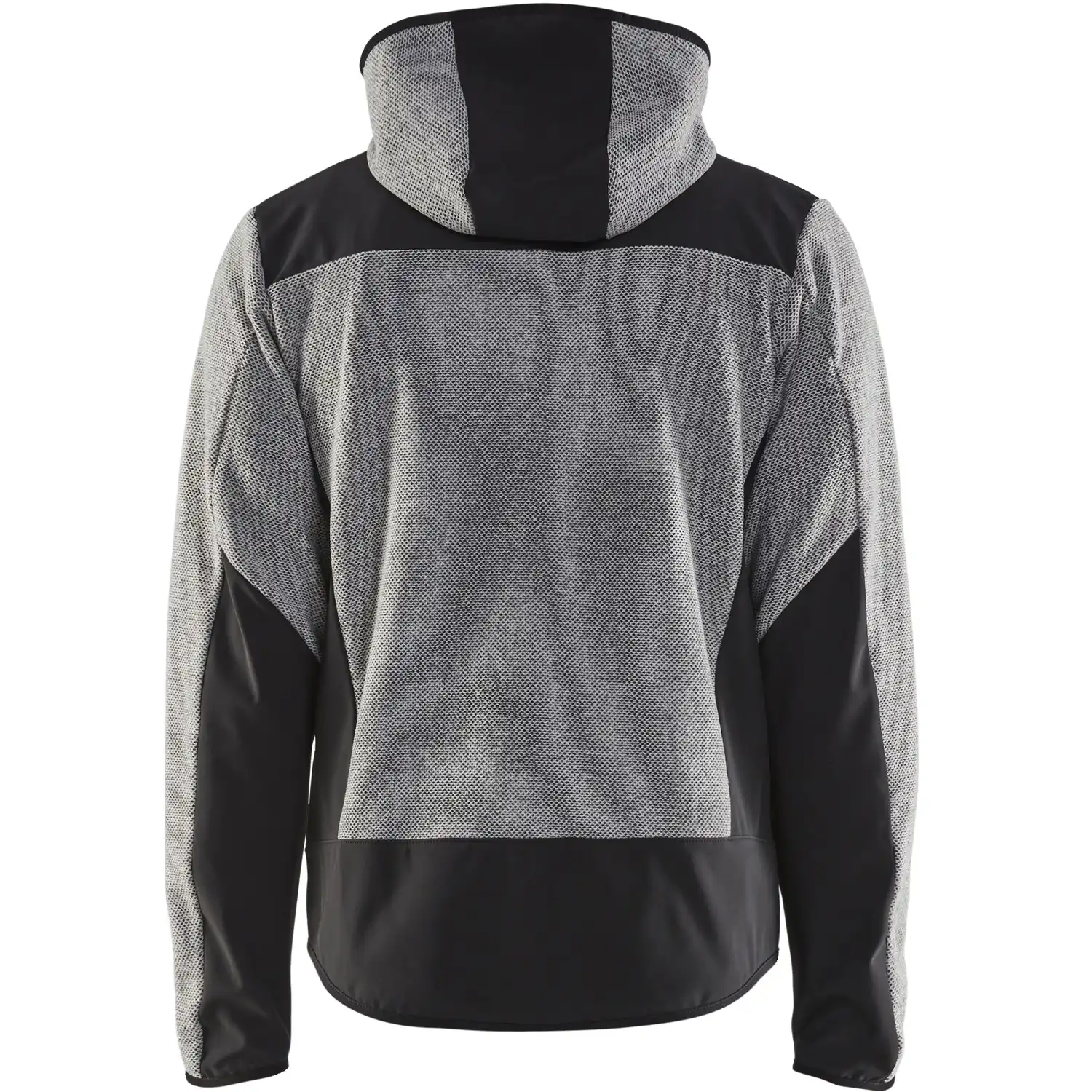 Strickjacke "5940" in grau-melange/schwarz, 3XL - Thumbnail 2