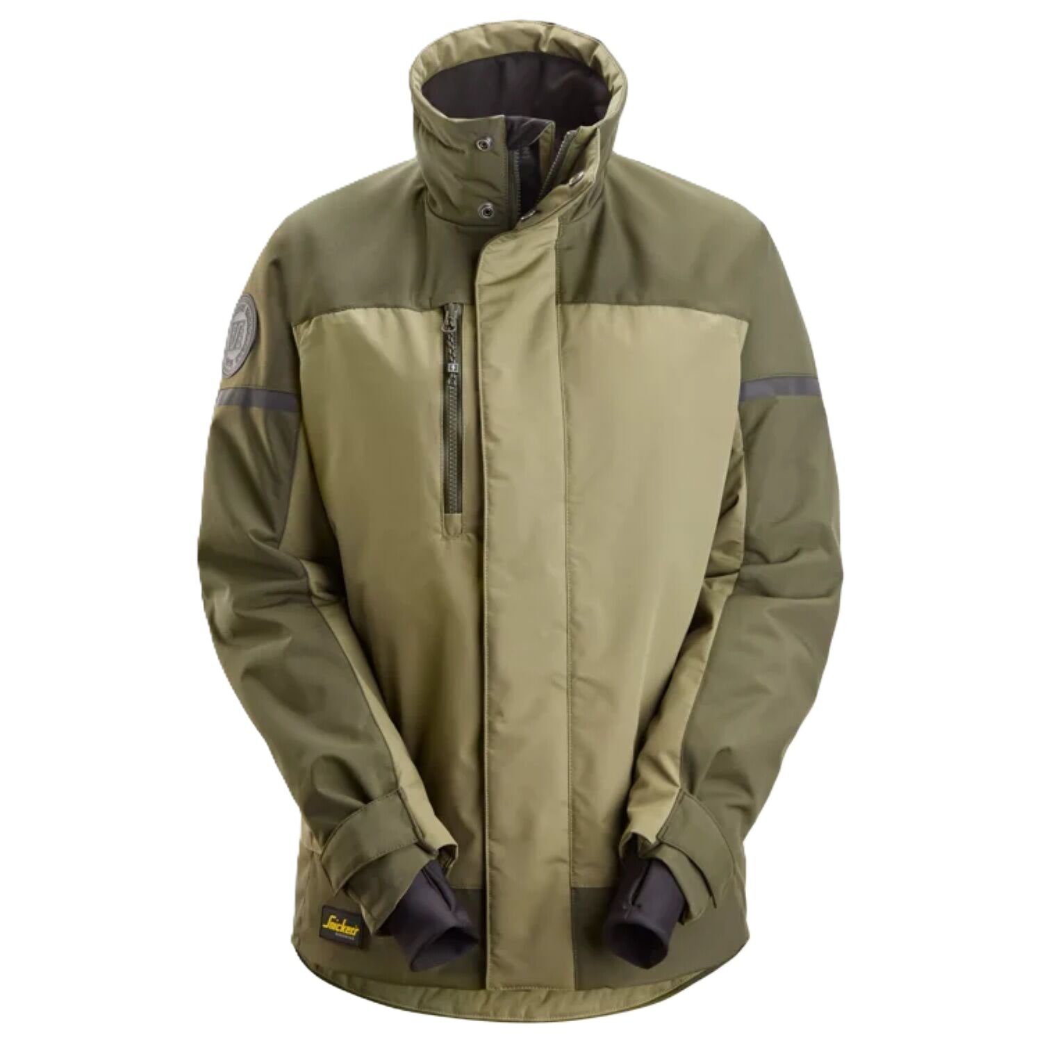 Damen Winterjacke "1117" in khaki, L - Thumbnail 1