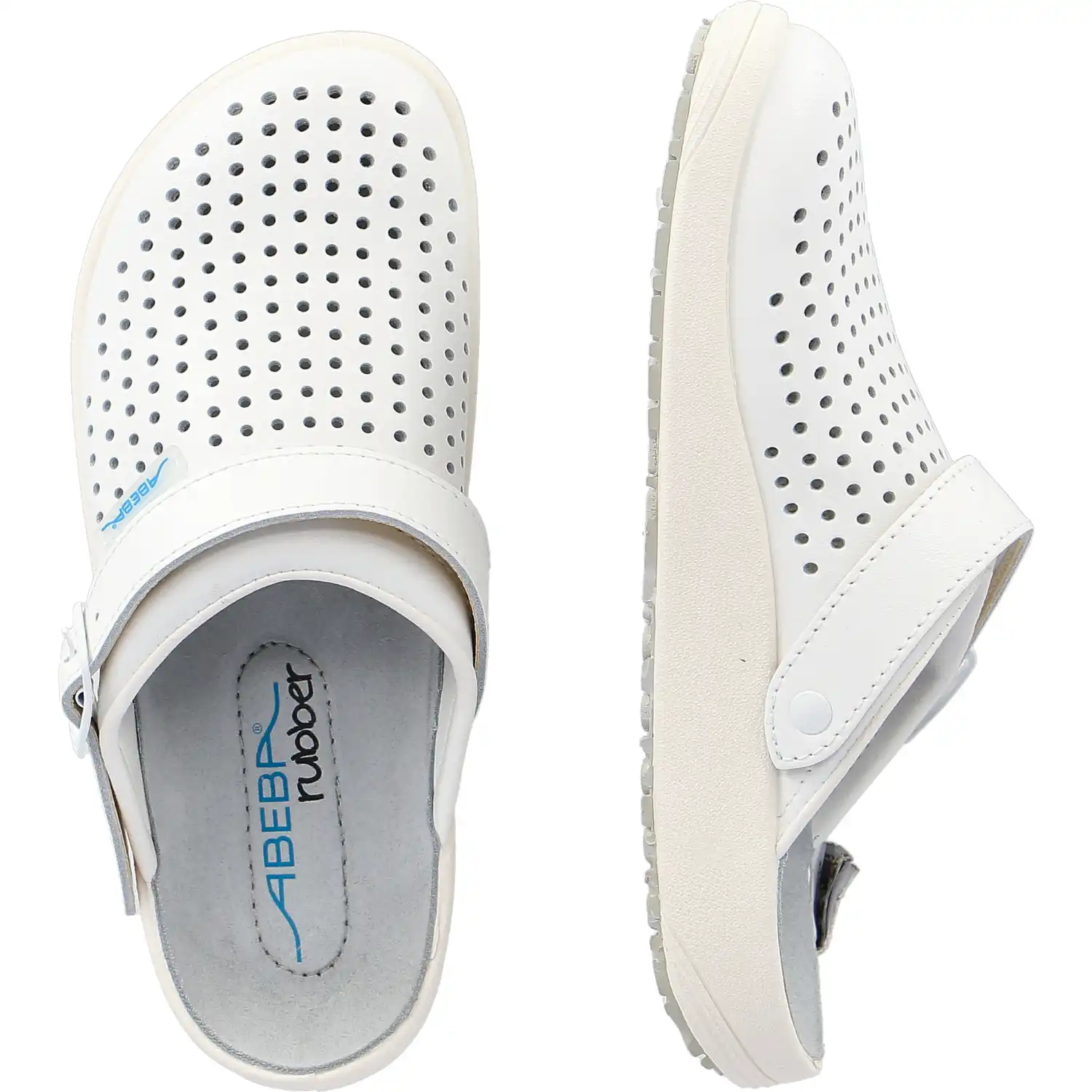 Berufsclogs OB perforiert "9300" Rubber weiß in 40 - Thumbnail 2