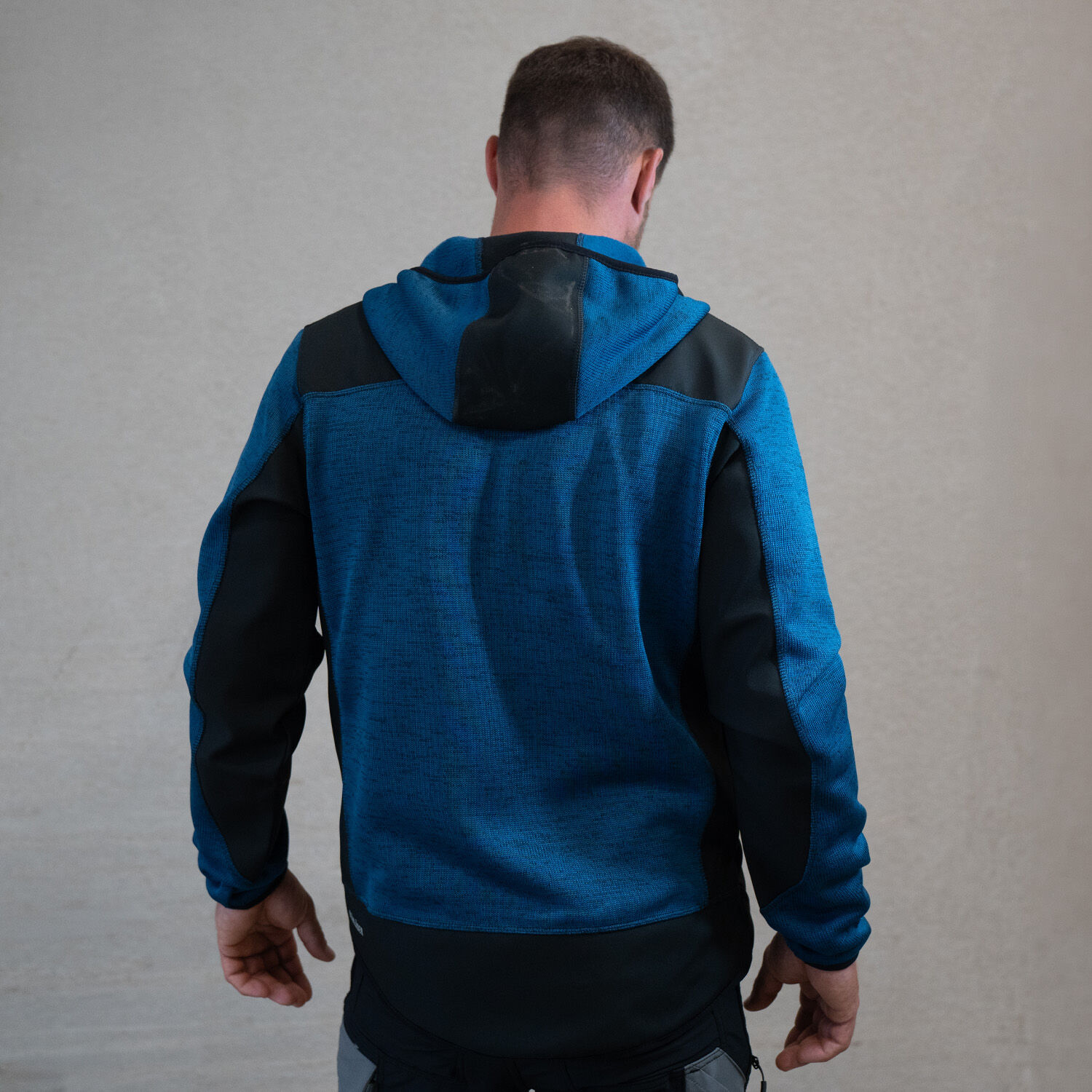 Strickjacke "4930" mit Softshell in marine/marine, L - Thumbnail 6