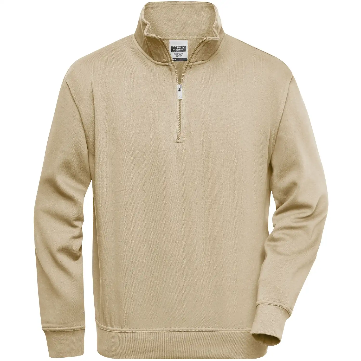 Zip-Sweatshirt "JN831" in stone, L - Bild 1