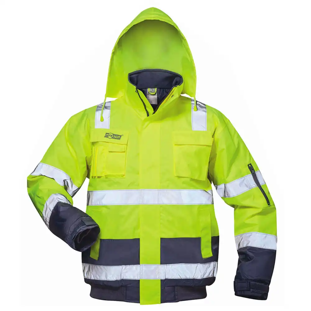 Warnschutz Pilotenjacke "AXEL" gelb/marine in S - Bild 1