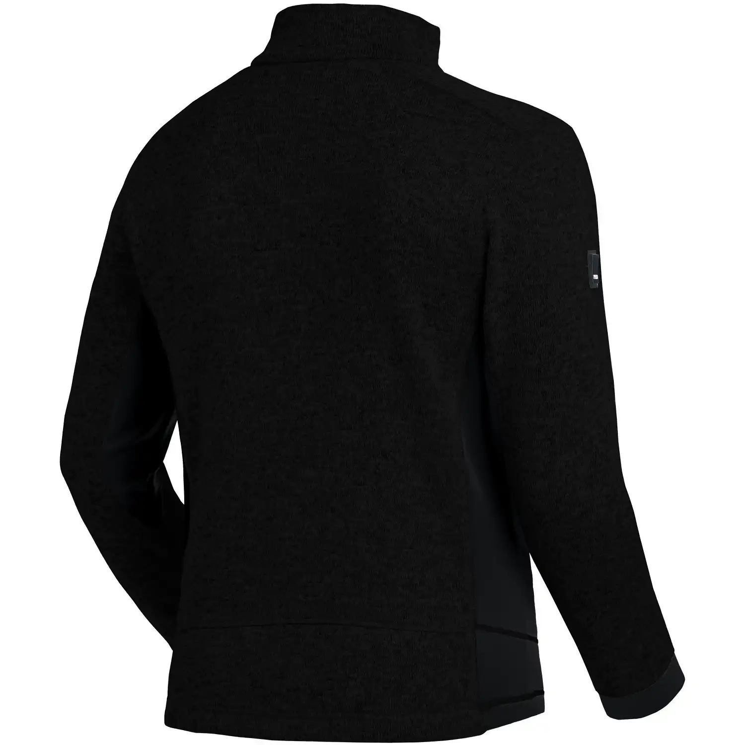 Strick Fleecejacke "CHRISTOPH" in schwarz, M - Thumbnail 2