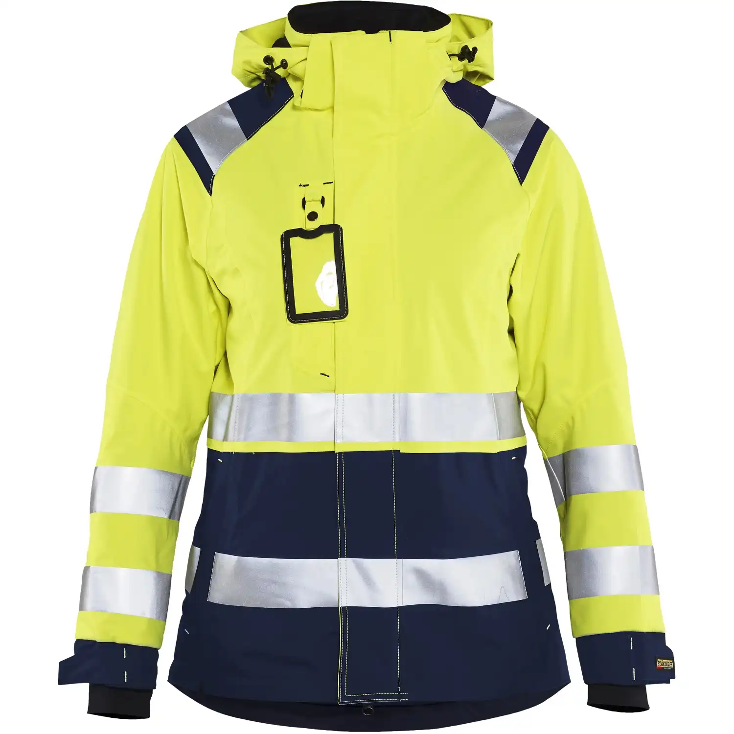 Damen Warnschutz Regenjacke "4904" in gelb/marine, 3XL - Thumbnail 1