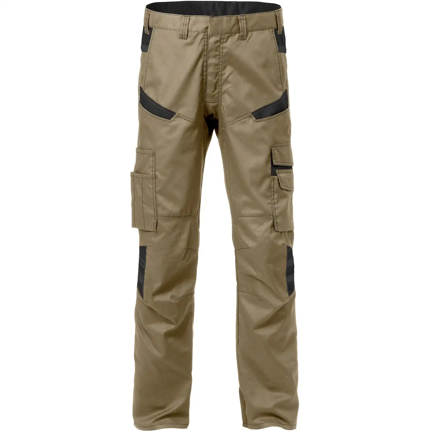 Servicehose "2552 STFP" Fusion Skarup in khaki/Schwarz, C46 - Thumbnail 1