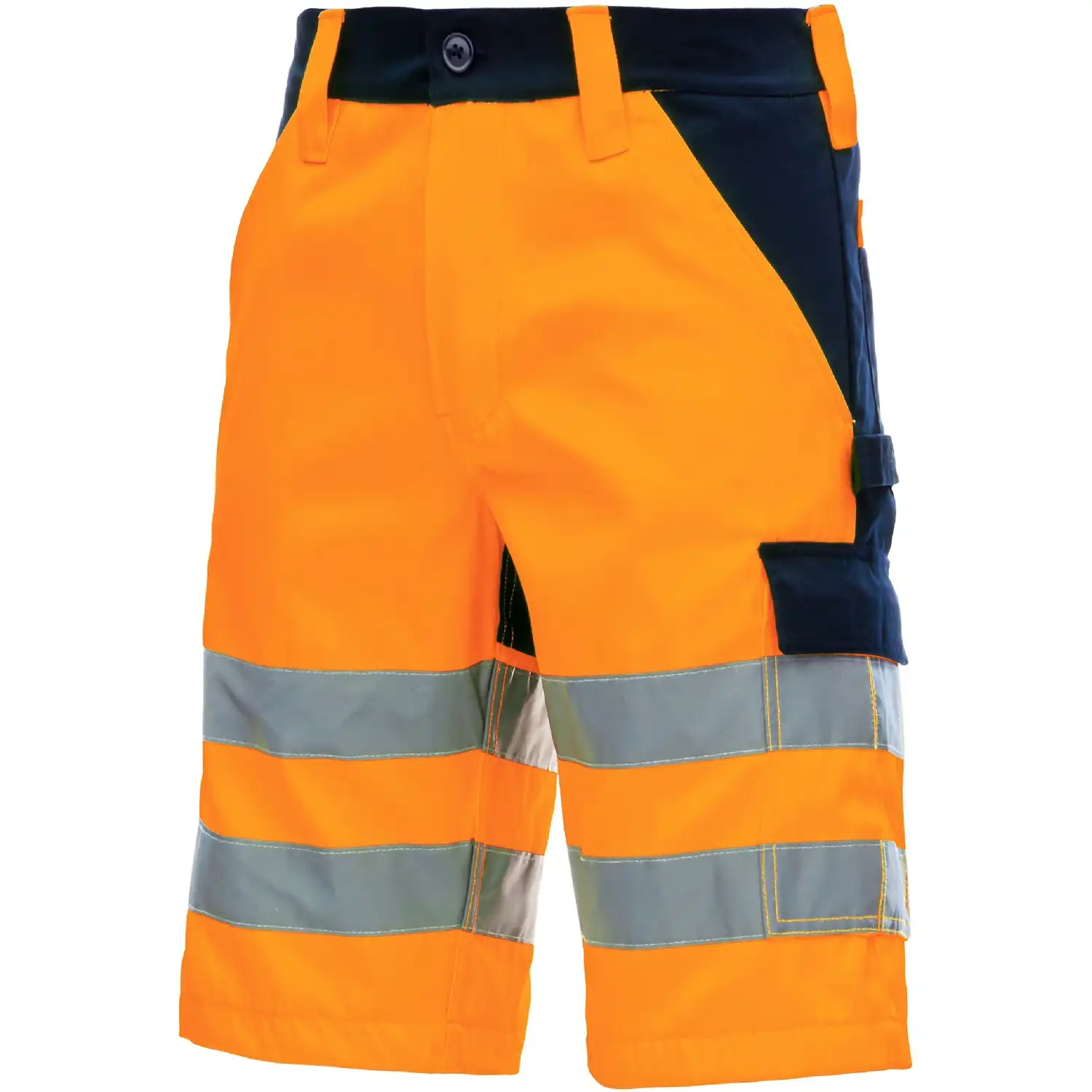 Warnschutz Shorts "MOTION TEX VIZ" in orange/marine, 48 - Thumbnail 1
