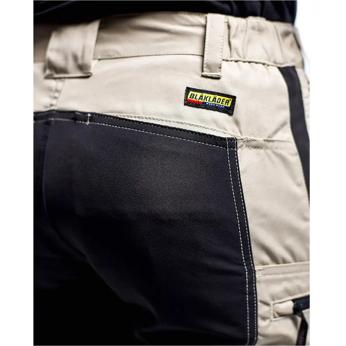 Damen Stretch Servicehose "7159" 166 g/m² in khaki/Schwarz, 34 - Thumbnail 4